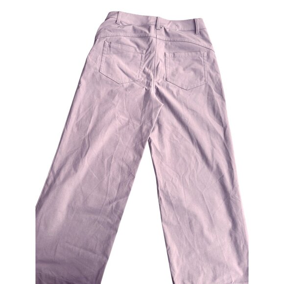 LULULEMON Pants Size 27 Wide Leg Lilac Made With Recycled Polyester & Elastane - Picture 2 of 11